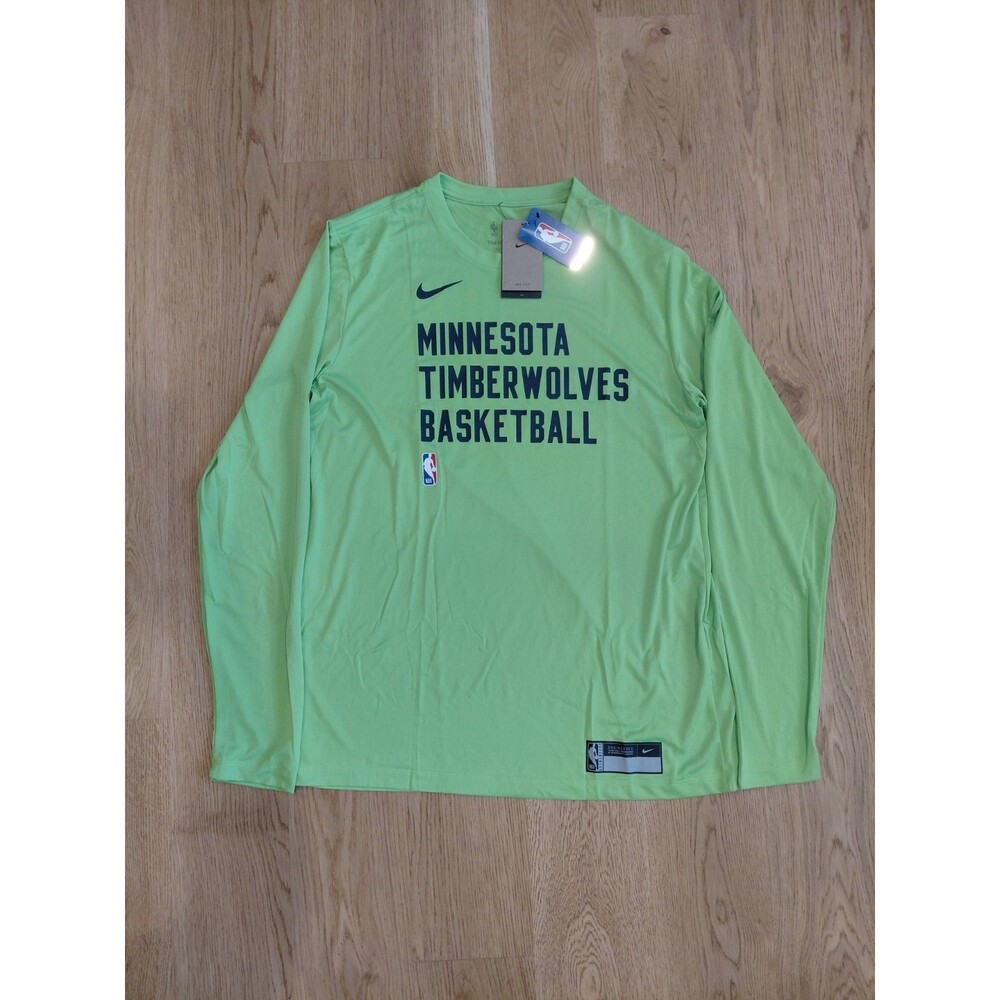Nike Minnesota Timberwolves "Aurora Green" long sleeve practice t-shirt